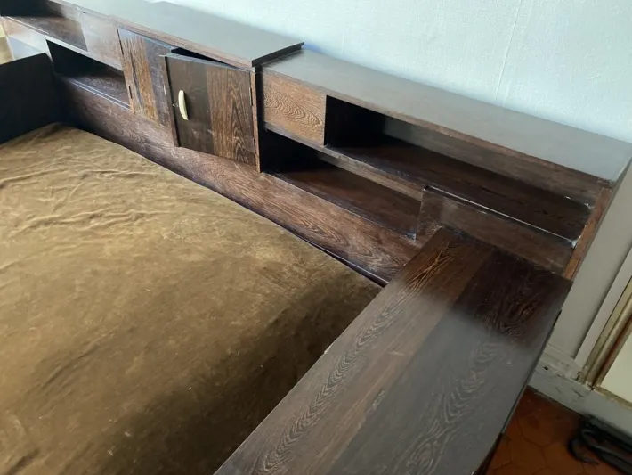 Pamono Art Deco Daybed in Palm Wood, 1930s Hot