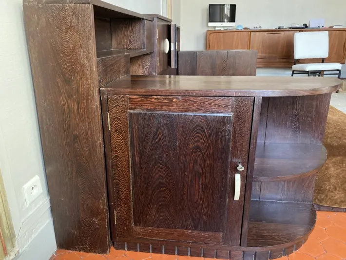 Pamono Art Deco Daybed in Palm Wood, 1930s Hot
