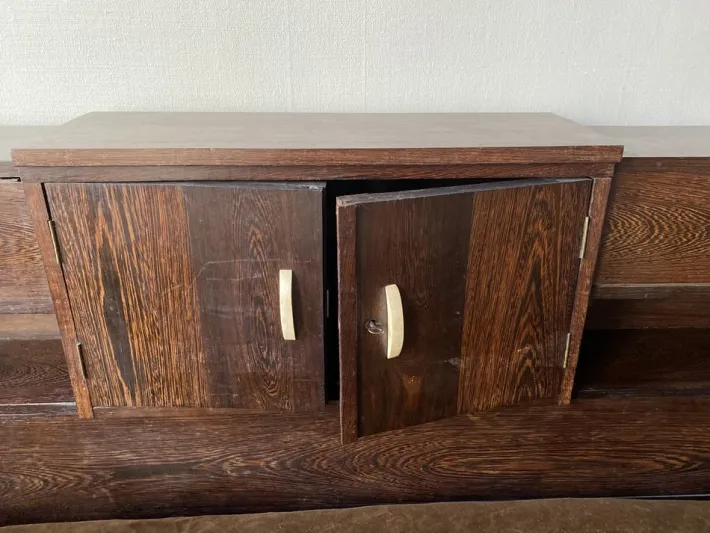 Pamono Art Deco Daybed in Palm Wood, 1930s Hot