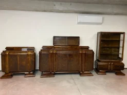 Pamono Art Deco Dining Room Set, 1930s, Set of 3