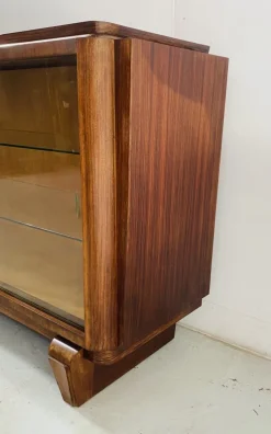 Pamono Art Deco Display Case in Mahogany and Veneer Discount