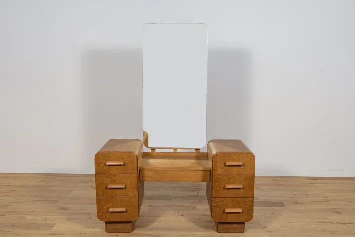 Pamono Art Deco Dressing Table, Former Czechoslovakia, 1950s Hot