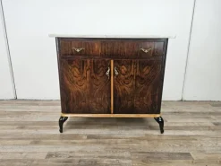 Pamono Art Deco Dressing Table in Mahogany Burl with White Marble Top, 1950 Discount