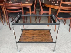 Pamono Art Deco Drinks Trolley by Howard Miller, 1970s Hot