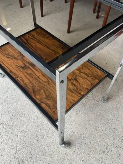 Pamono Art Deco Drinks Trolley by Howard Miller, 1970s Hot