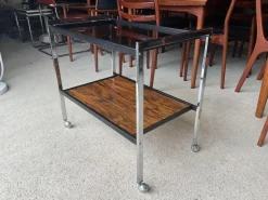 Pamono Art Deco Drinks Trolley by Howard Miller, 1970s Hot