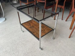 Pamono Art Deco Drinks Trolley by Howard Miller, 1970s Hot