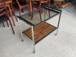 Pamono Art Deco Drinks Trolley by Howard Miller, 1970s Hot