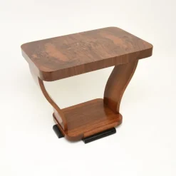 Pamono Art Deco Figured Walnut Occasional Side Table, 1920s Outlet