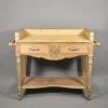 Pamono Art Deco French Bleached Oak Washstand, 1920s New