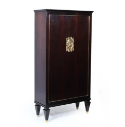 Pamono Art Deco French Macassar Ebony Cabinet with Gilt Bronze Mounts, 1930s Outlet