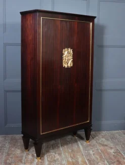 Pamono Art Deco French Macassar Ebony Cabinet with Gilt Bronze Mounts, 1930s Outlet