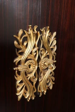 Pamono Art Deco French Macassar Ebony Cabinet with Gilt Bronze Mounts, 1930s Outlet