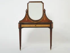 Pamono Art Deco French Marquetry Vanity attributed to Maurice Dufrene, 1920s Best
