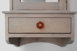 Pamono Art Deco French Wooden Medicine Cabinet with Mirror, 1920s Sale