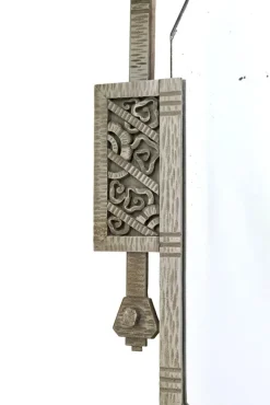 Pamono Art Deco French Wrought Iron Console Table with White Marble and Mirror New