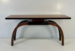 Pamono Art Deco Italian Console Table in Walnut and Maple Burl, 1940s Best