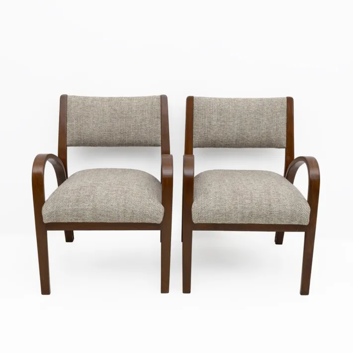 Pamono Art Deco Italian Fabric Armchairs and Small Sofa, 1930s, Set of 3 Clearance