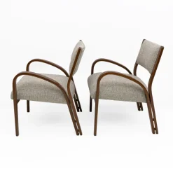 Pamono Art Deco Italian Fabric Armchairs and Small Sofa, 1930s, Set of 3 Clearance