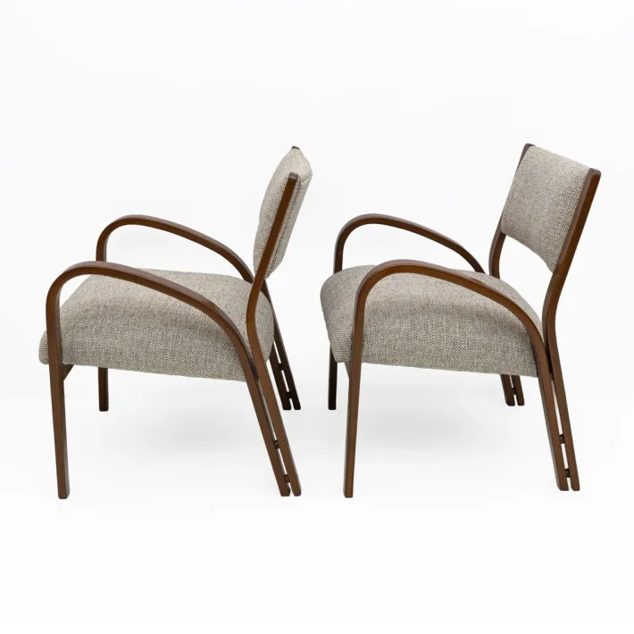 Pamono Art Deco Italian Fabric Armchairs and Small Sofa, 1930s, Set of 3 Clearance