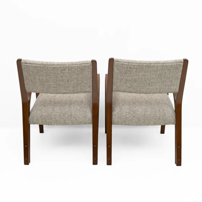 Pamono Art Deco Italian Fabric Armchairs and Small Sofa, 1930s, Set of 3 Clearance