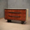 Pamono Art Deco Italian School Walnut and Goat Skin Chest of Drawers, 1930 Sale