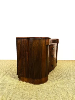 Pamono Art Deco Macassar Dressing Table by Shrager, England, 1930