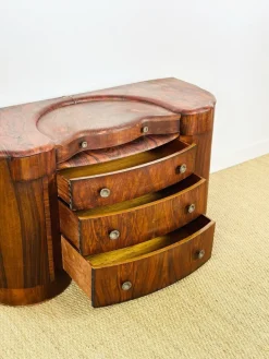 Pamono Art Deco Macassar Dressing Table by Shrager, England, 1930