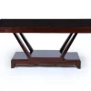 Pamono Art Deco Macassar Ebony Dining Table with End Drawers, 1930 Clearance