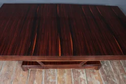 Pamono Art Deco Macassar Ebony Dining Table with End Drawers, 1930 Clearance