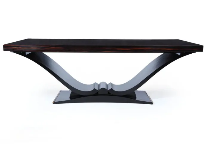 Pamono Art Deco Macassar Ebony 14-Seater Dining Table, 1930 Clearance