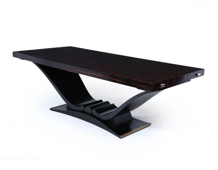 Pamono Art Deco Macassar Ebony 14-Seater Dining Table, 1930 Clearance