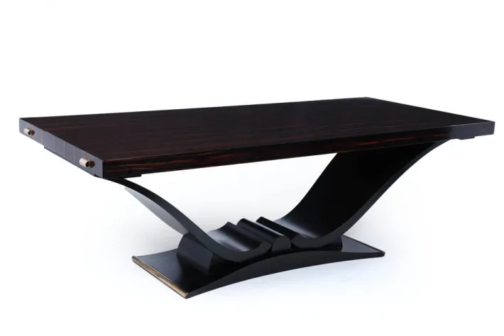 Pamono Art Deco Macassar Ebony 14-Seater Dining Table, 1930 Clearance
