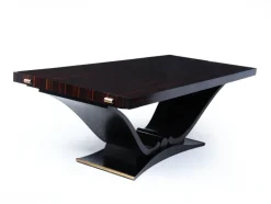 Pamono Art Deco Macassar Ebony 14-Seater Dining Table, 1930 Clearance