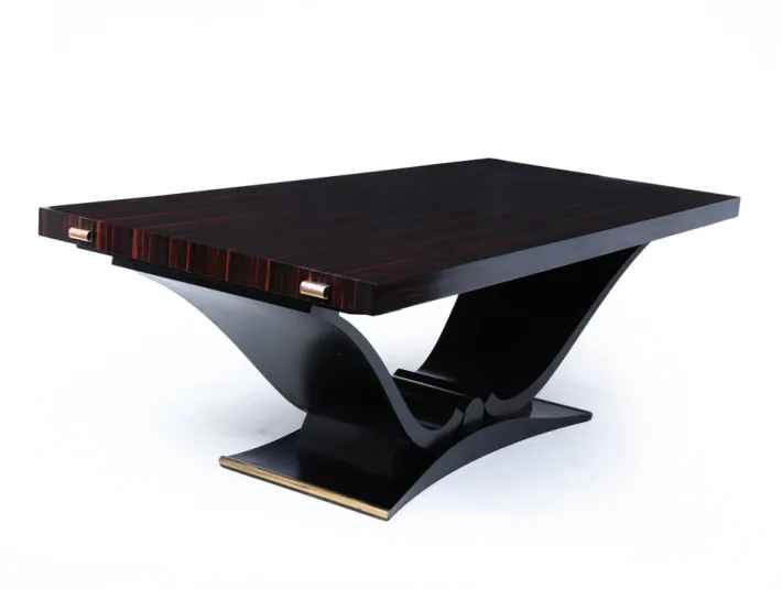 Pamono Art Deco Macassar Ebony 14-Seater Dining Table, 1930 Clearance