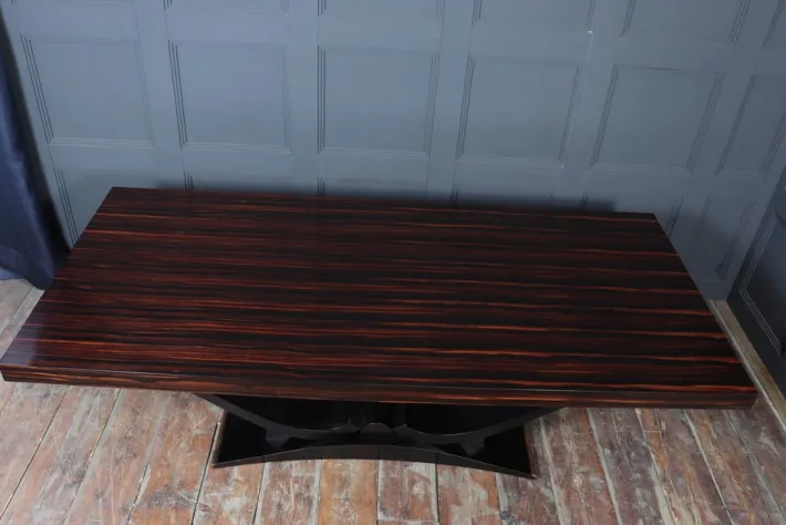 Pamono Art Deco Macassar Ebony 14-Seater Dining Table, 1930 Clearance