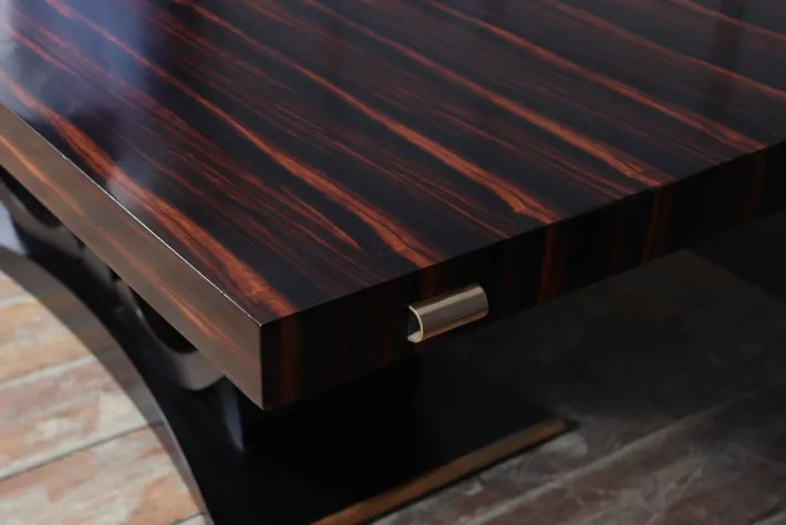 Pamono Art Deco Macassar Ebony 14-Seater Dining Table, 1930 Clearance