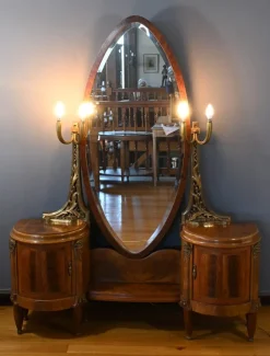 Pamono Art Deco Mahogany and Thuya Dressing Table, 1920 Hot