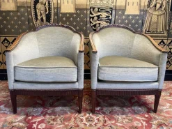 Pamono Art Deco Period Sofa and Armchairs, Set of 3 New