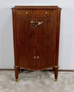 Pamono Art Deco Precious Wood Secretary by Jules Leleu for Maison Leleu, 1940s Hot