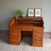 Pamono Art Deco Roller Shutter Secretaire in Oak