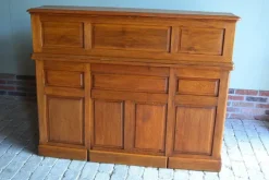 Pamono Art Deco Roller Shutter Secretaire in Oak