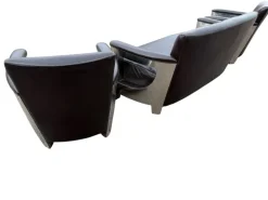 Pamono Art Deco 2-Seater Sofa and Club Armchairs, Set of 3 Outlet