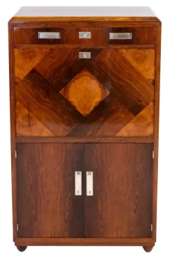 Pamono Art Deco Secretary with Hidden Locking Mechanism, 1930s Outlet