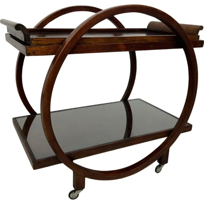 Pamono Art Deco Serving Trolley from Thonet, 1930s Hot