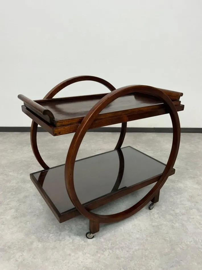 Pamono Art Deco Serving Trolley from Thonet, 1930s Hot