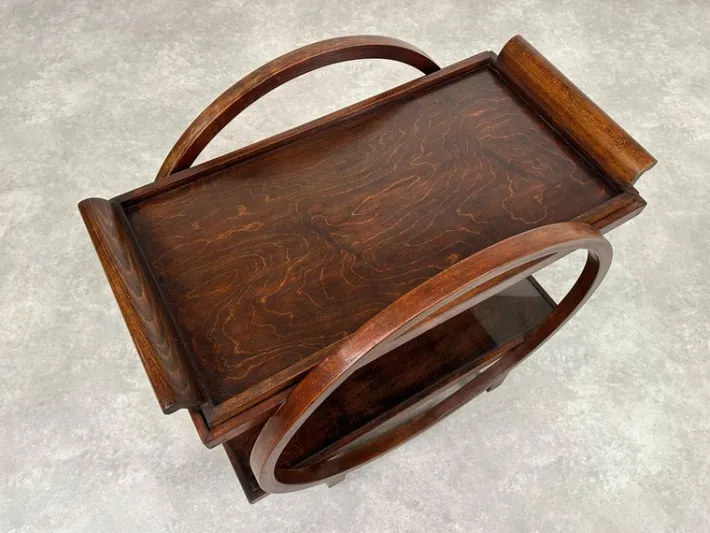 Pamono Art Deco Serving Trolley from Thonet, 1930s Hot