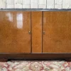 Pamono Art Deco Style Sideboard in Amboyna Burl and Marble Discount