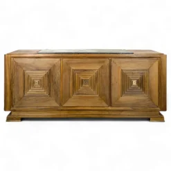 Pamono Art Deco Style Walnut Sideboard attributed to Maxime, 1940s Outlet