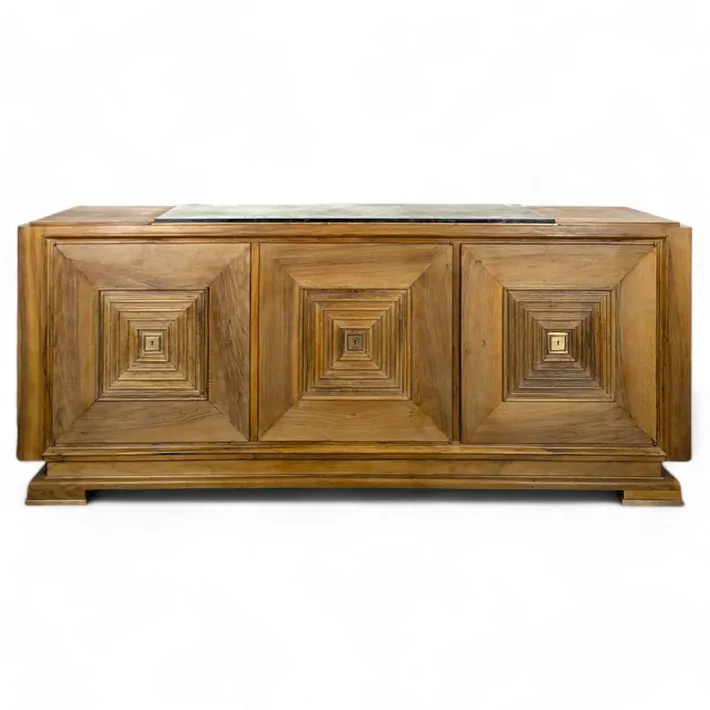 Pamono Art Deco Style Walnut Sideboard attributed to Maxime, 1940s Outlet